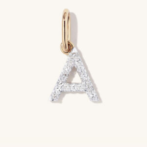 Diamond Letter Charm