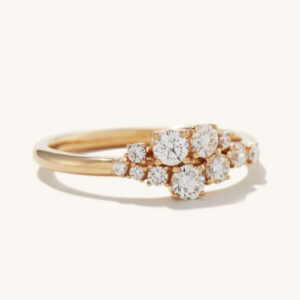Diamonds Cluster Ring